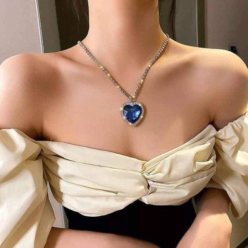 Fashion Heart Pendant Necklace For Girls