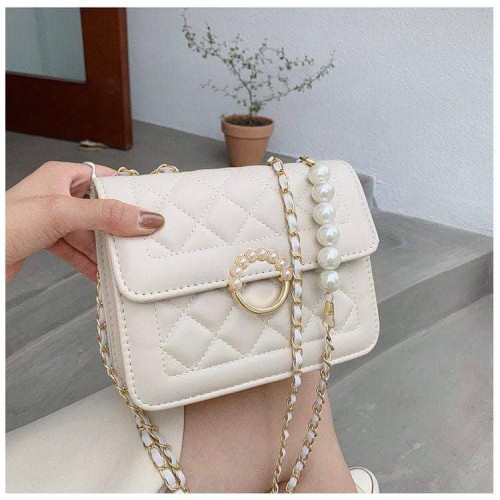 Women's Bags Elegant Pearl Chain Shoulder Bag